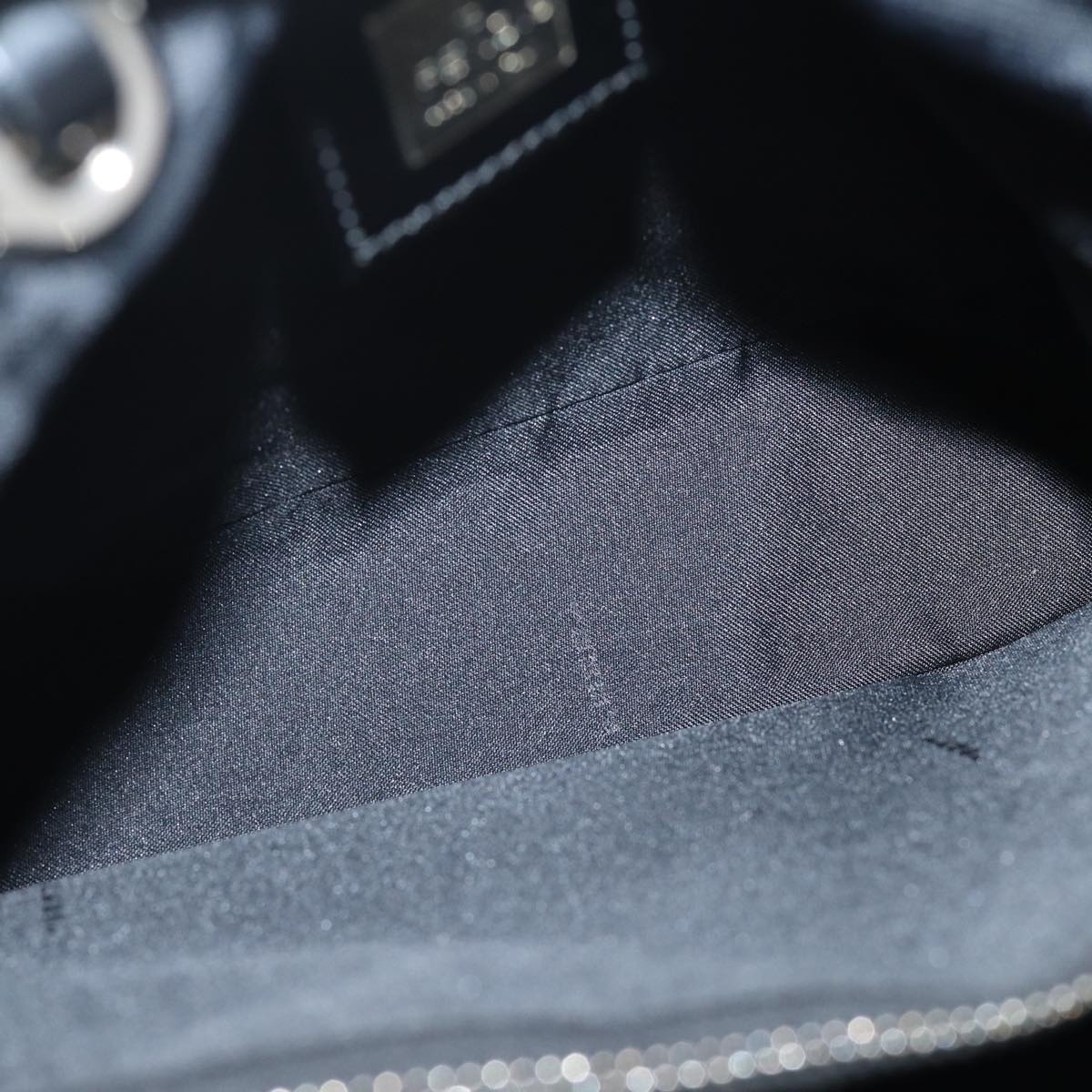 FENDI Zucca Canvas Hand Bag Blackac3041