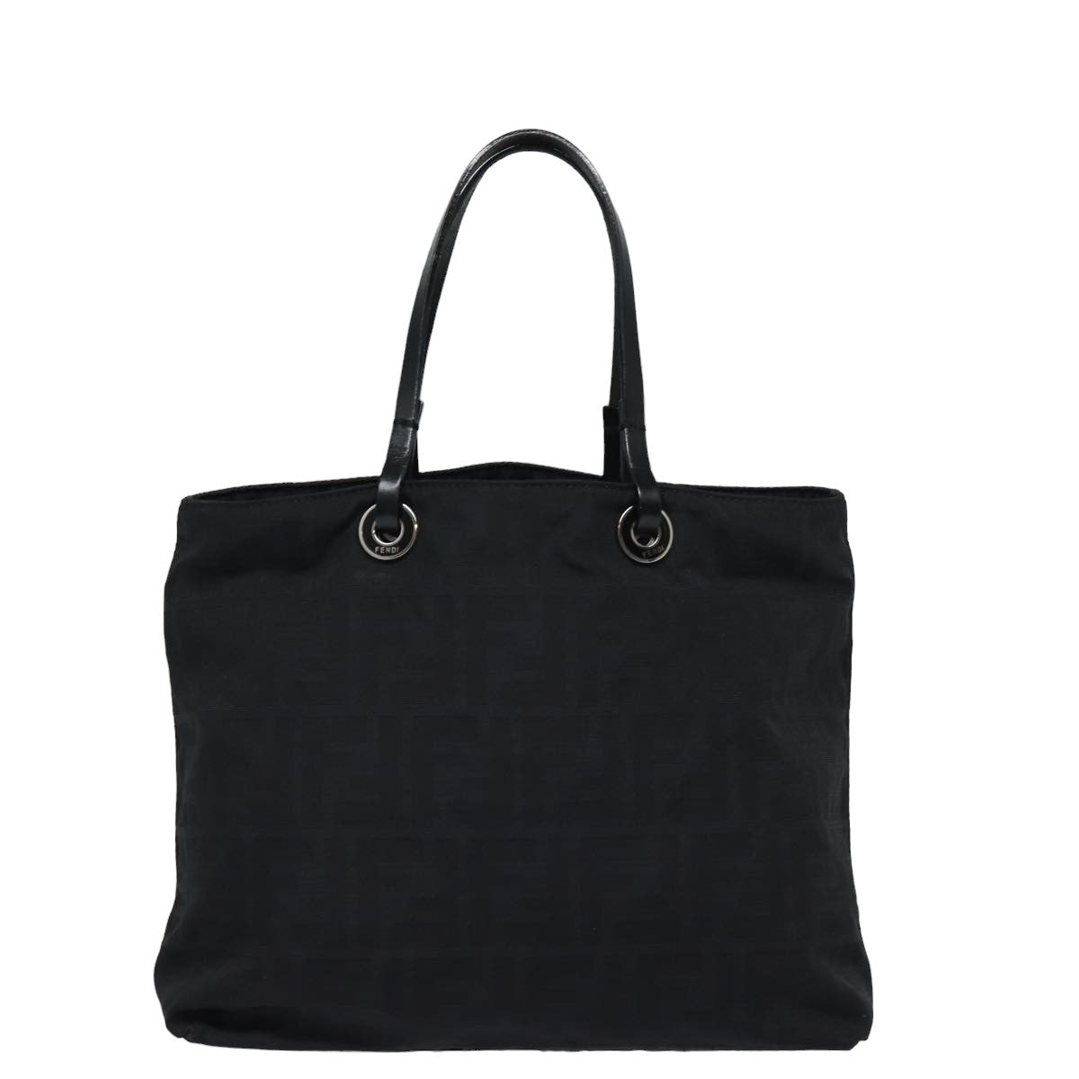FENDI Zucca Canvas Hand Bag Blackac3041