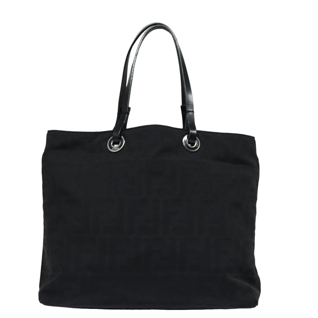 FENDI Zucca Canvas Hand Bag Blackac3041