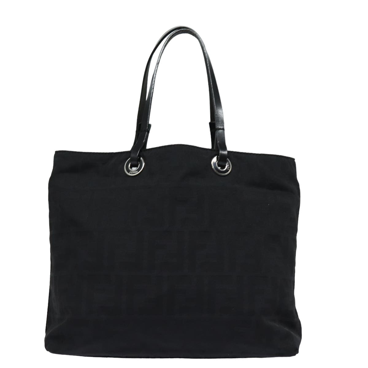 FENDI Zucca Canvas Hand Bag Blackac3041