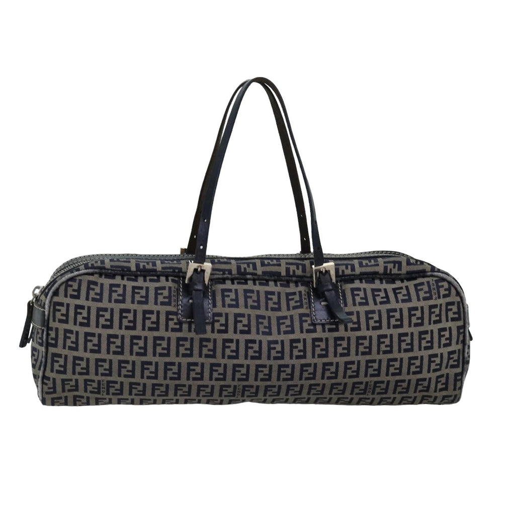 FENDI Zucchino Canvas Hand Bag Navyac3057