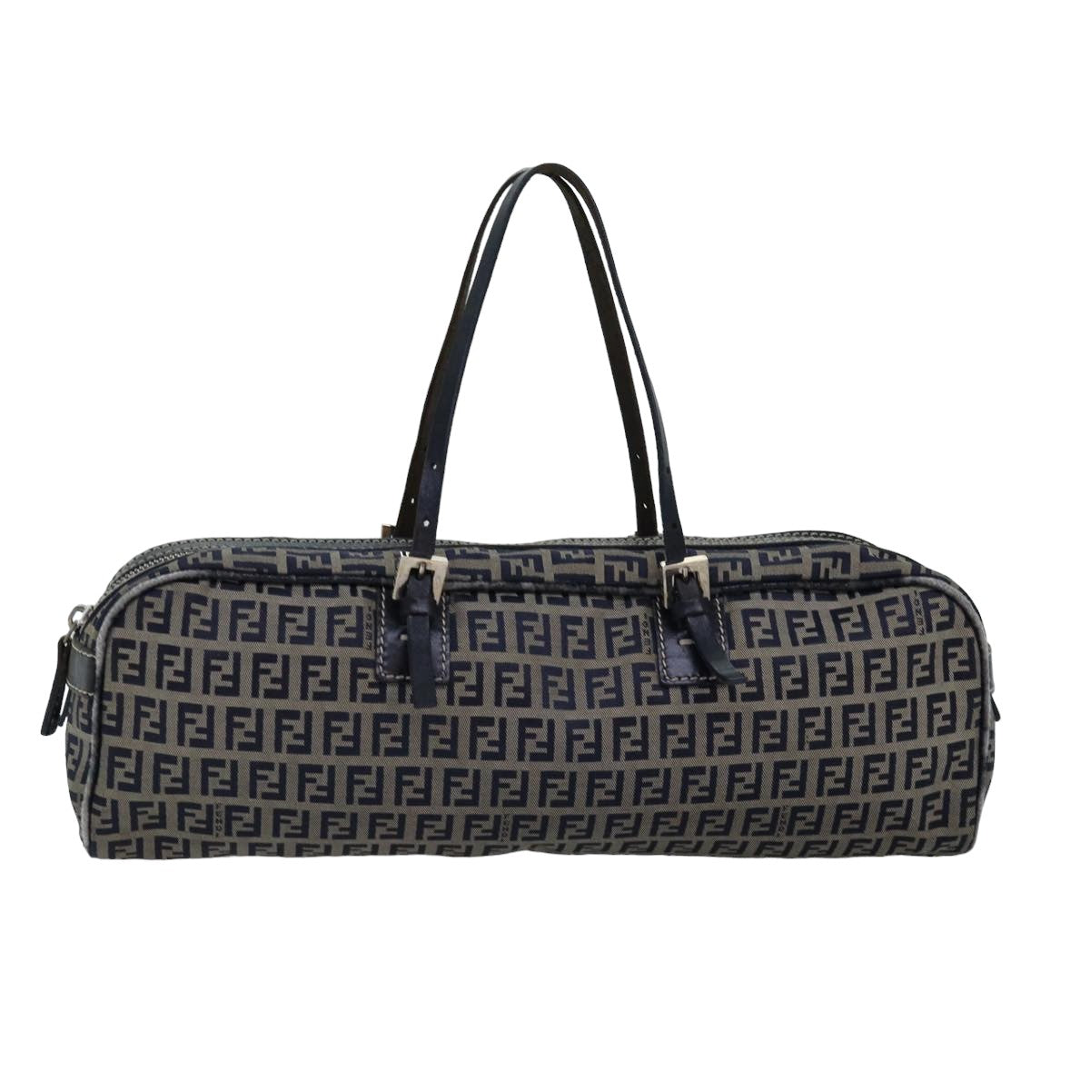 FENDI Zucchino Canvas Hand Bag Navyac3057