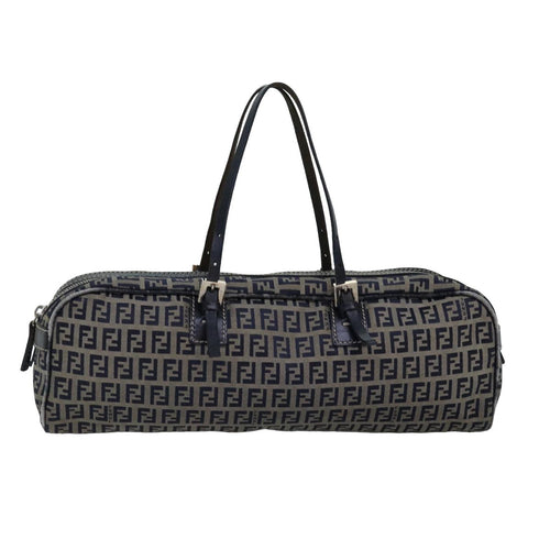 FENDI Zucchino Canvas Hand Bag Navyac3057
