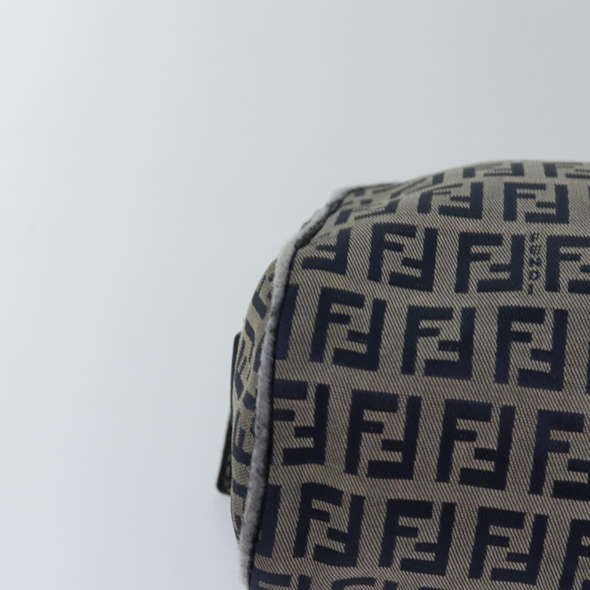 FENDI Zucchino Canvas Hand Bag Navyac3057