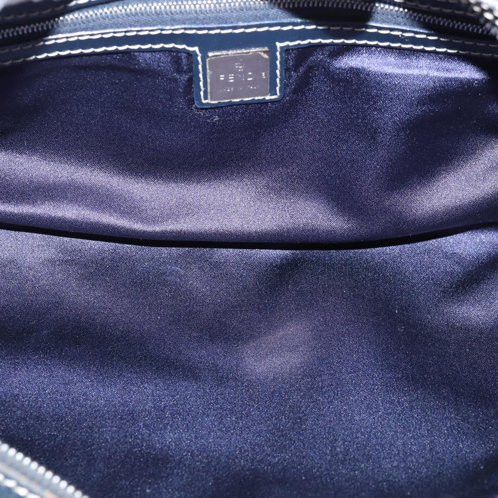 FENDI Zucchino Canvas Hand Bag Navyac3057