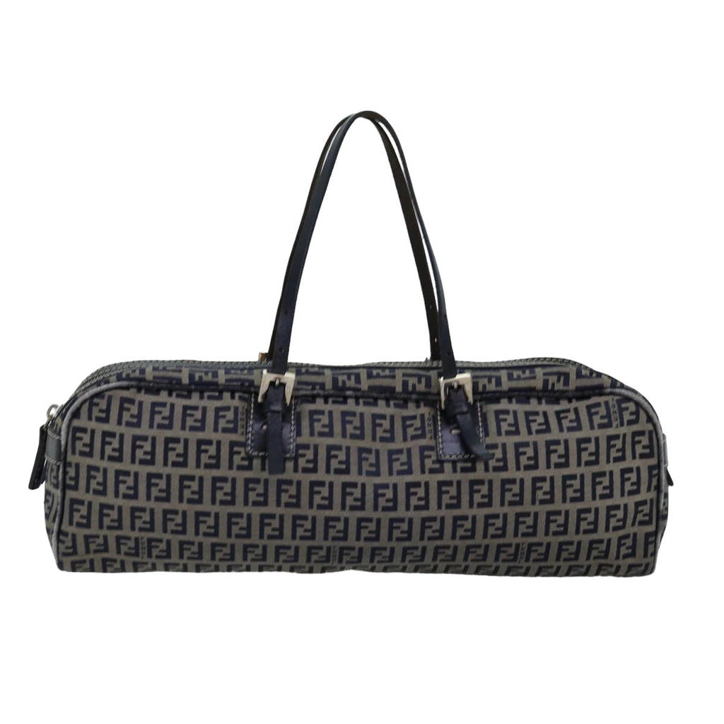 FENDI Zucchino Canvas Hand Bag Navyac3057