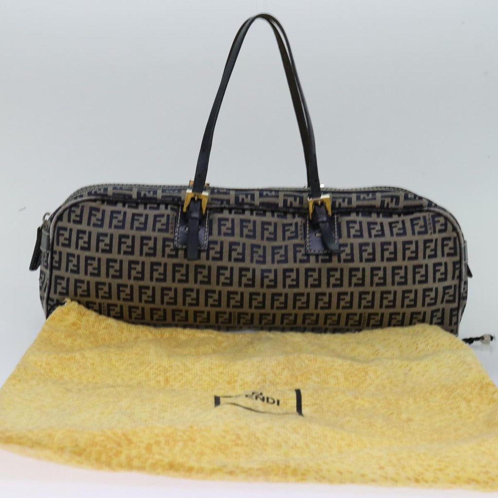 FENDI Zucchino Canvas Hand Bag Navyac3057