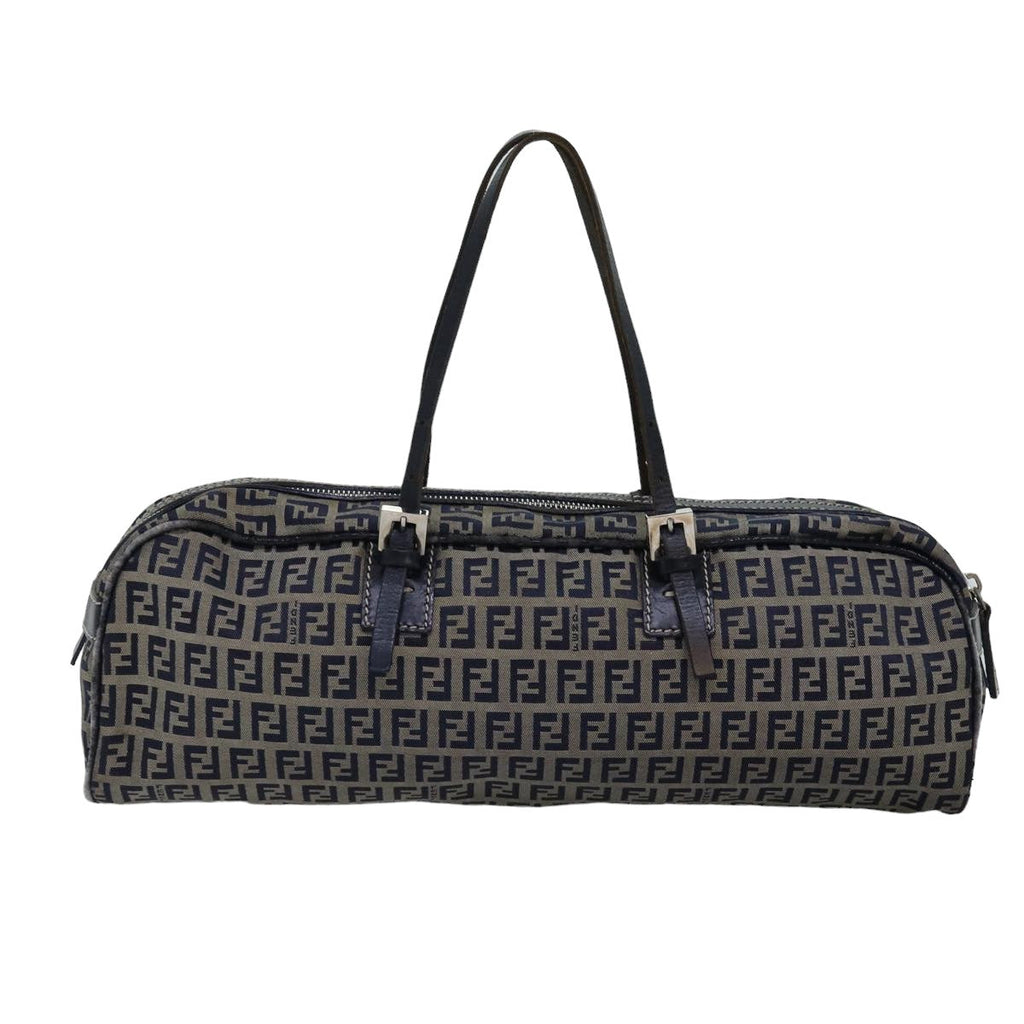 FENDI Zucchino Canvas Hand Bag Navyac3057