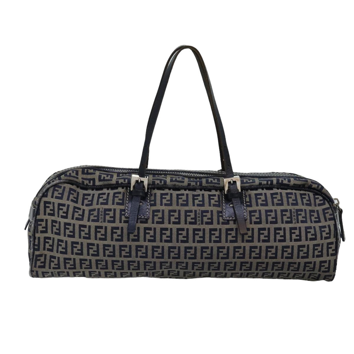 FENDI Zucchino Canvas Hand Bag Navyac3057