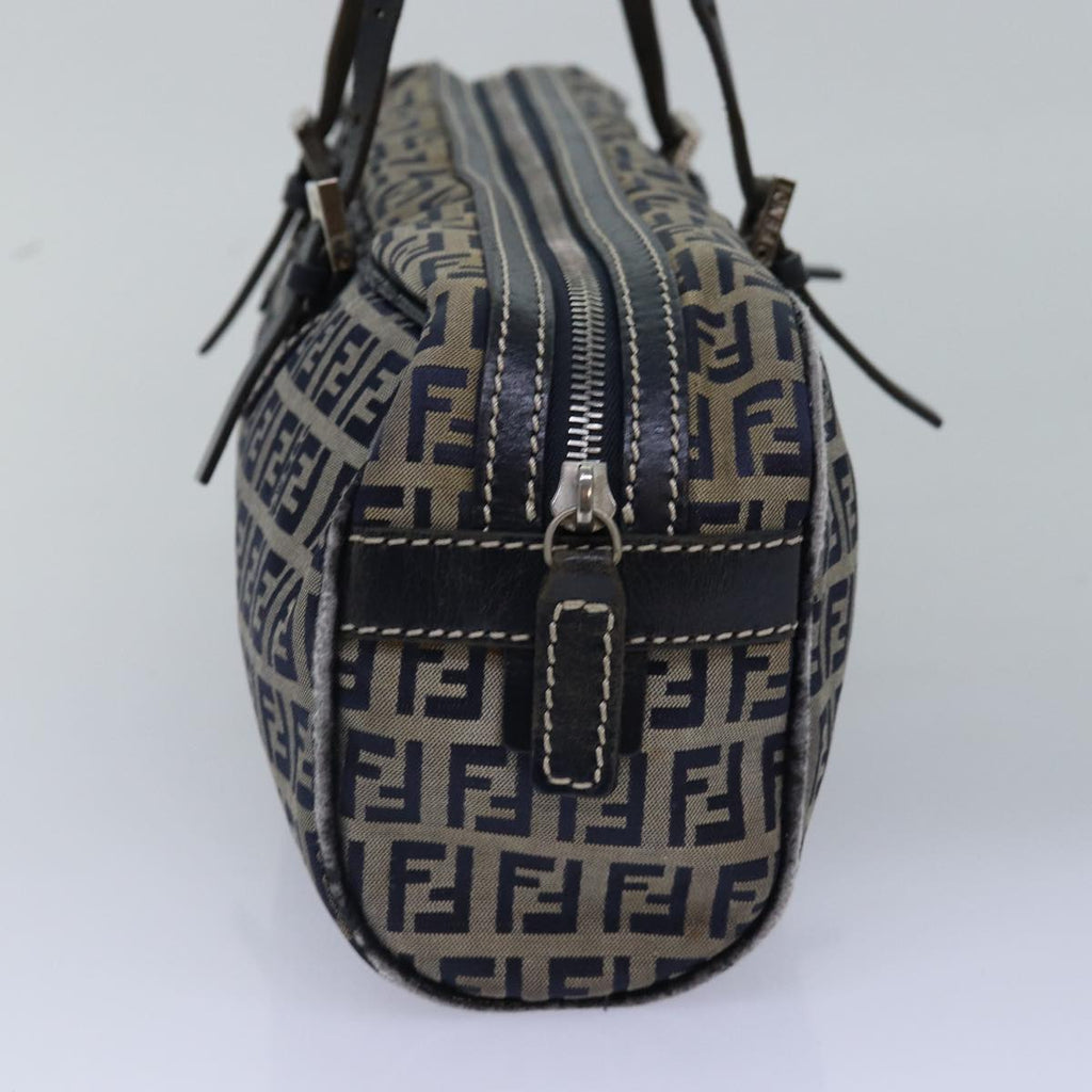 FENDI Zucchino Canvas Hand Bag Navyac3057