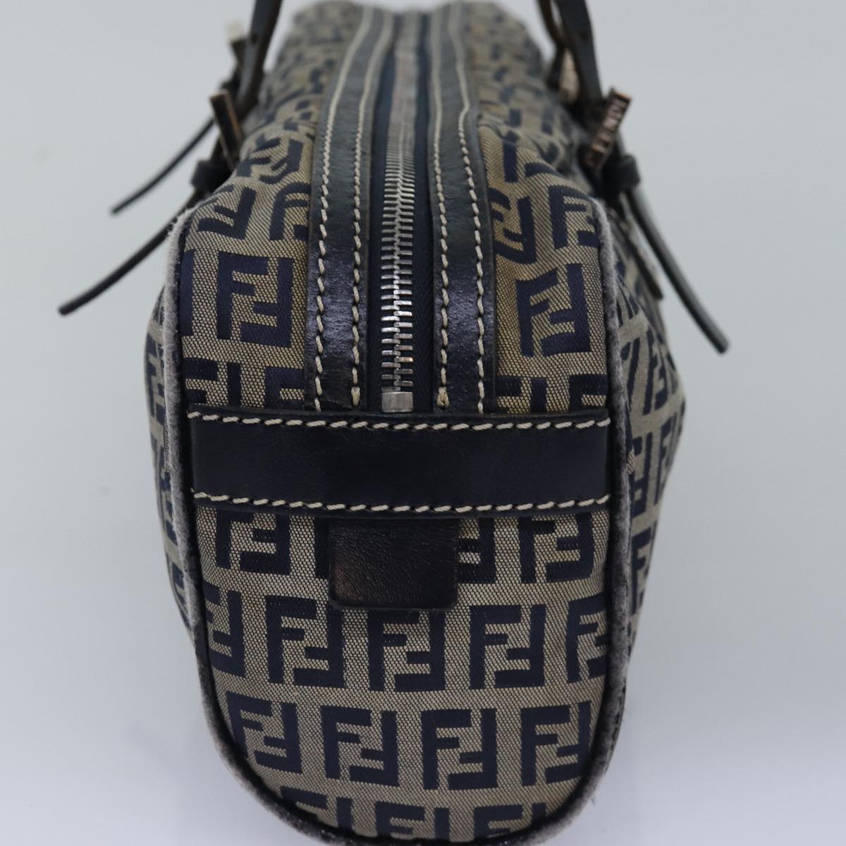 FENDI Zucchino Canvas Hand Bag Navyac3057