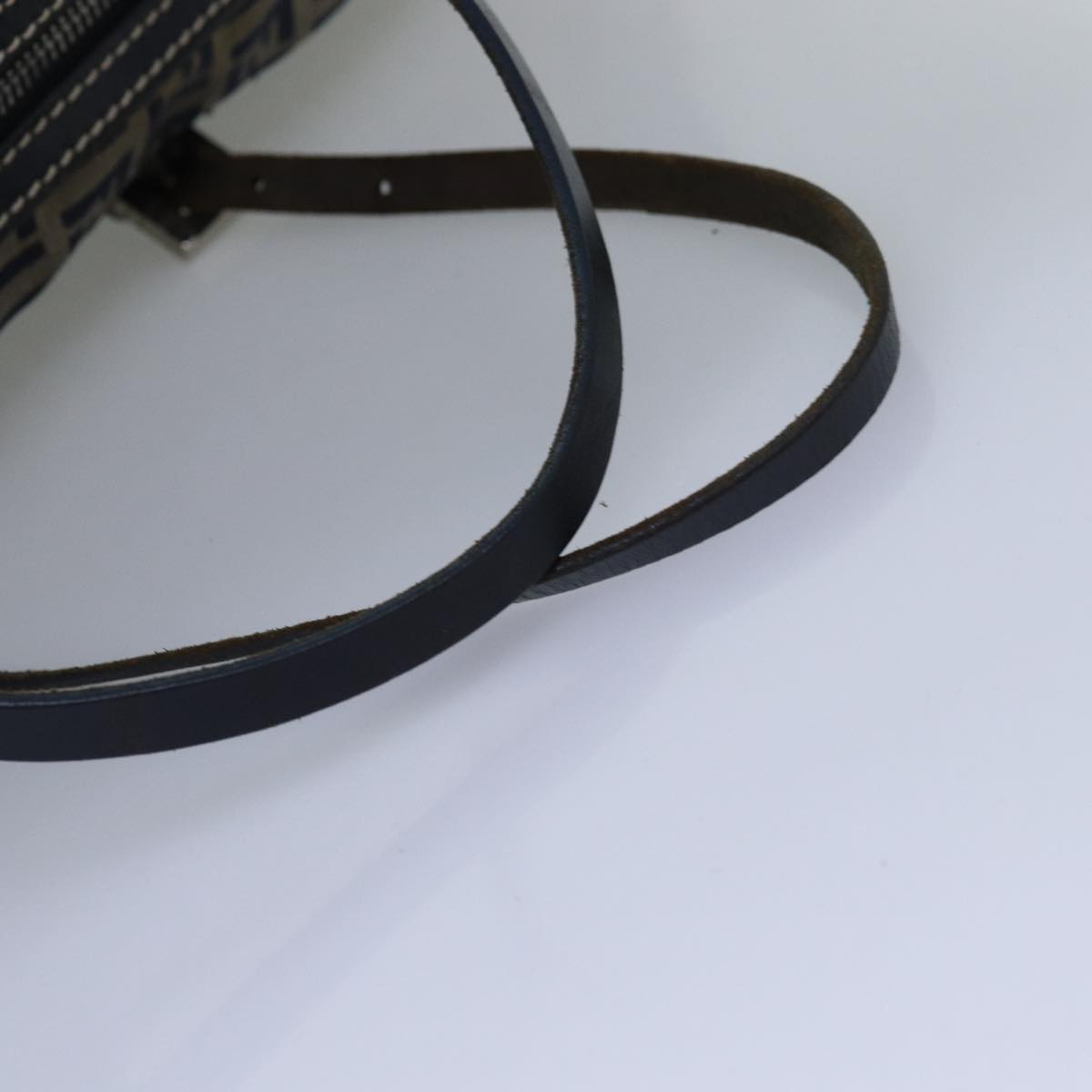 FENDI Zucchino Canvas Hand Bag Navyac3057