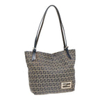 FENDI Zucchino Canvas Tote Bag Navyac3137