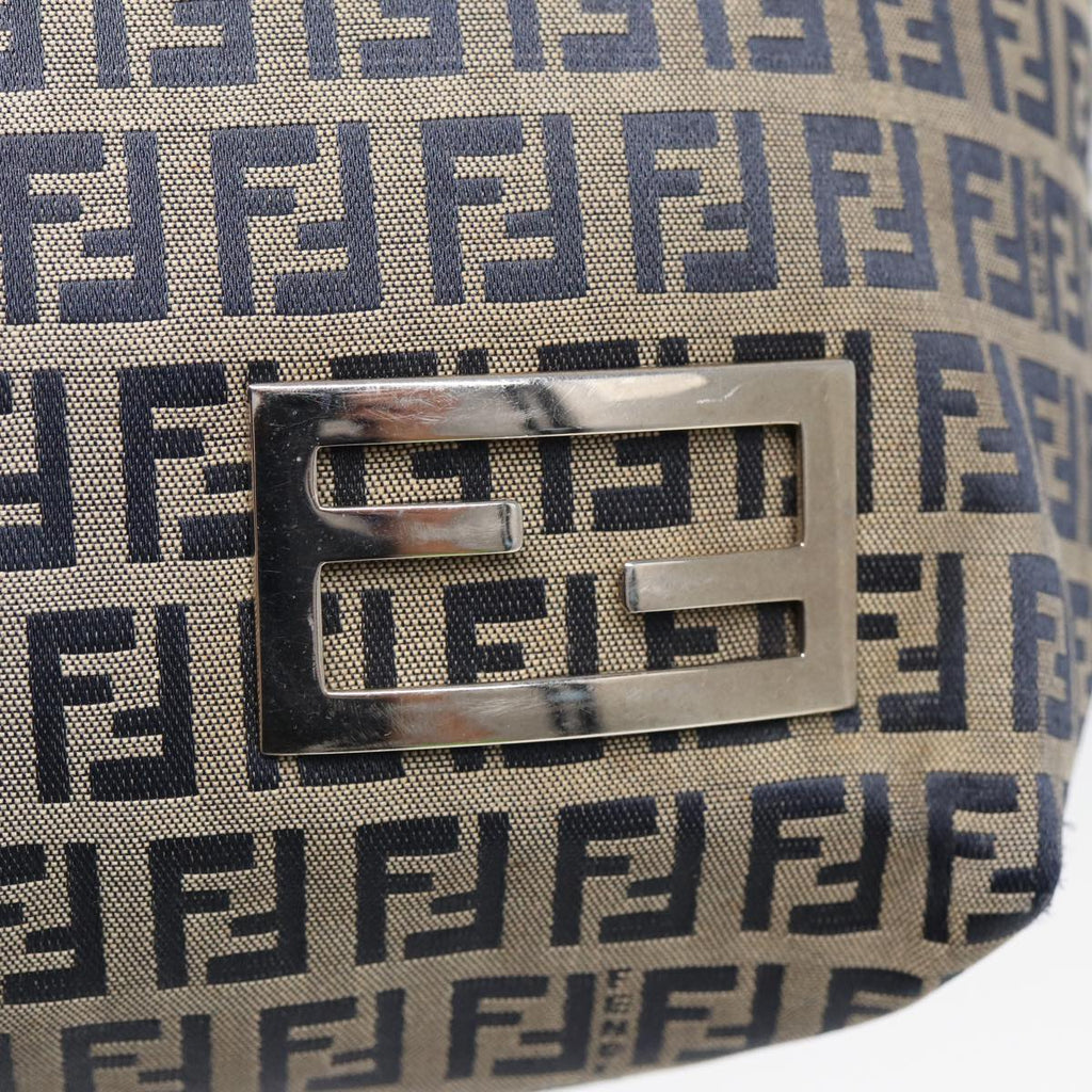 FENDI Zucchino Canvas Tote Bag Navyac3137