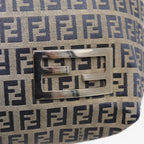 FENDI Zucchino Canvas Tote Bag Navyac3137