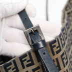 FENDI Zucchino Canvas Tote Bag Navyac3137