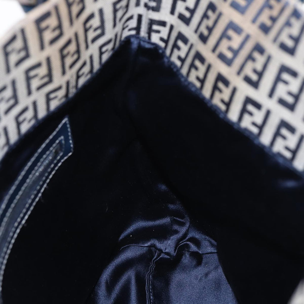FENDI Zucchino Canvas Tote Bag Navyac3137