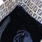 FENDI Zucchino Canvas Tote Bag Navyac3137