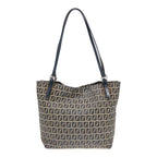 FENDI Zucchino Canvas Tote Bag Navyac3137