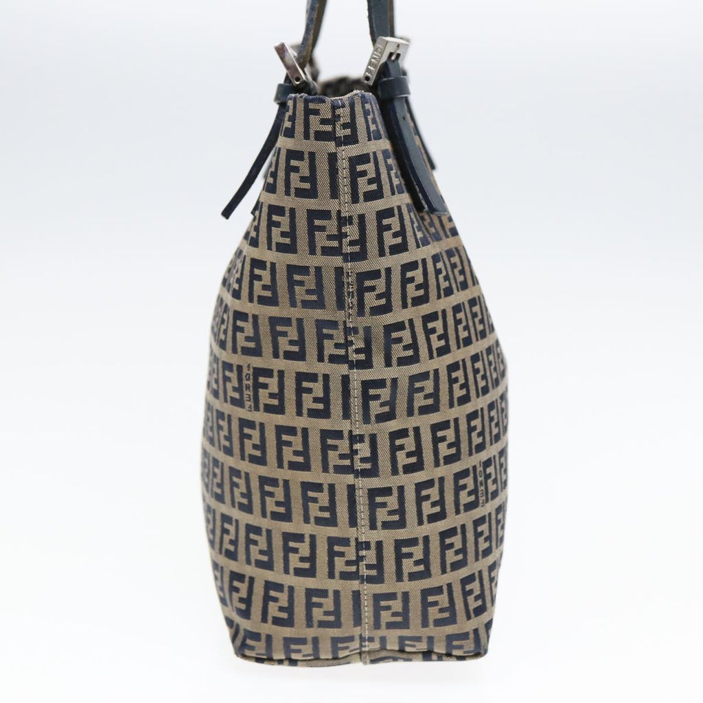 FENDI Zucchino Canvas Tote Bag Navyac3137