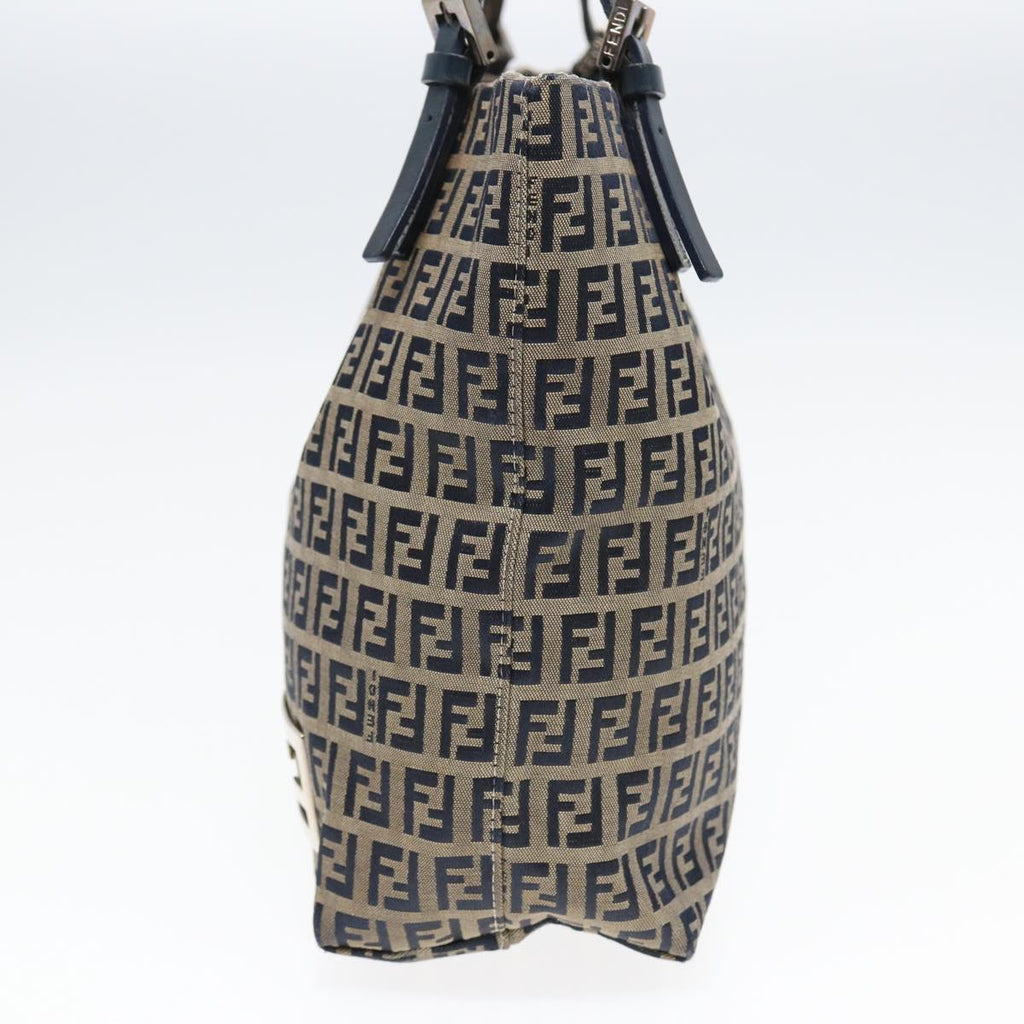 FENDI Zucchino Canvas Tote Bag Navyac3137