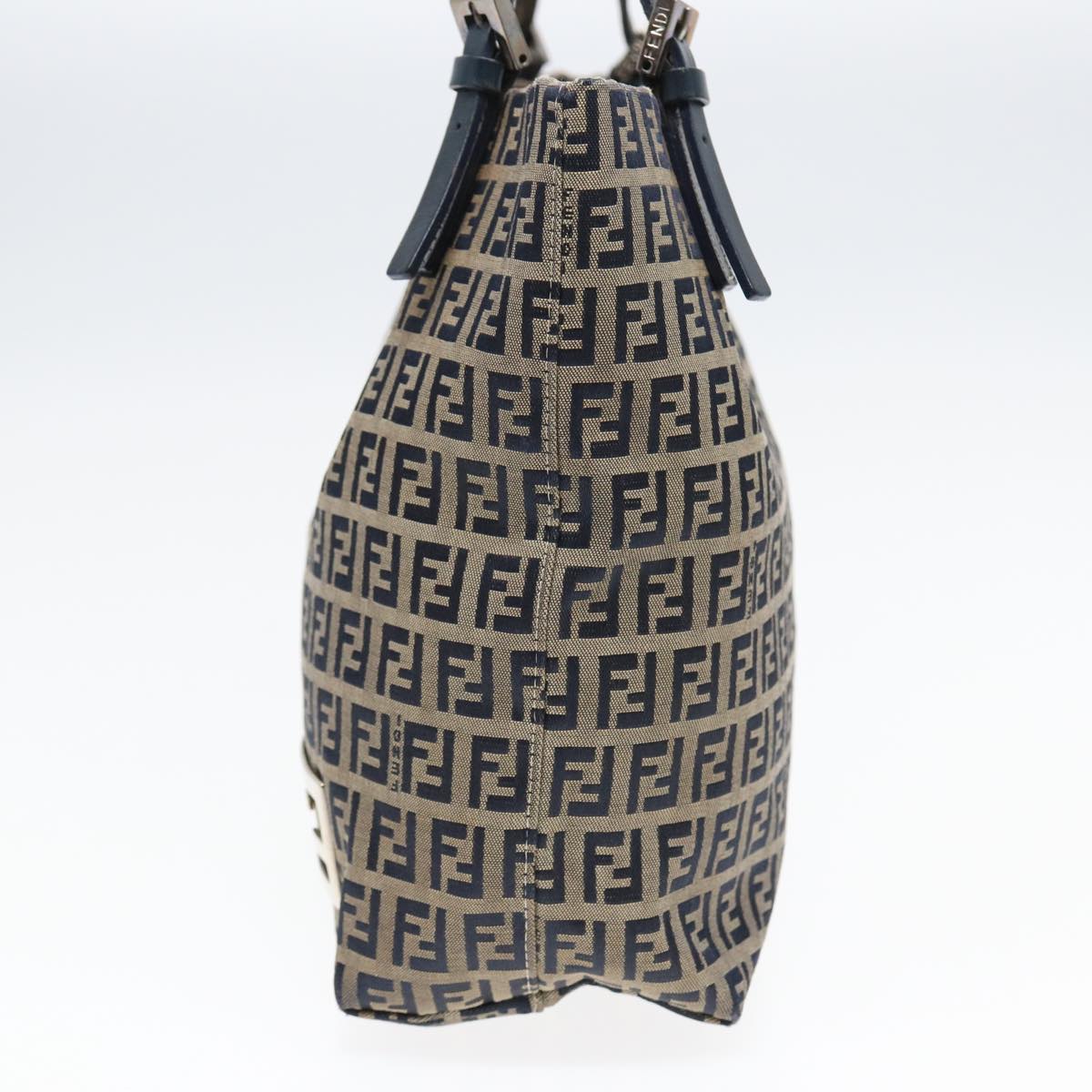 FENDI Zucchino Canvas Tote Bag Navyac3137