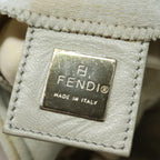 FENDI Mamma Baguette Shoulder Bag Nylon Grayac3139