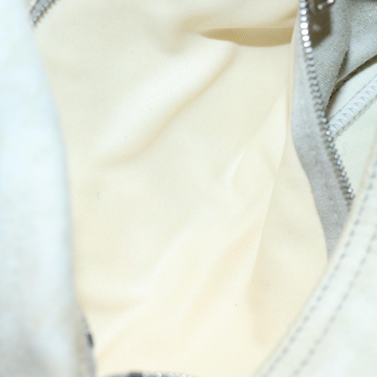 FENDI Mamma Baguette Shoulder Bag Nylon Grayac3139