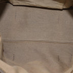 FENDI Zucchino Canvas Shoulder Bag Beige Goldac3210