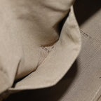 FENDI Zucchino Canvas Shoulder Bag Beige Goldac3210
