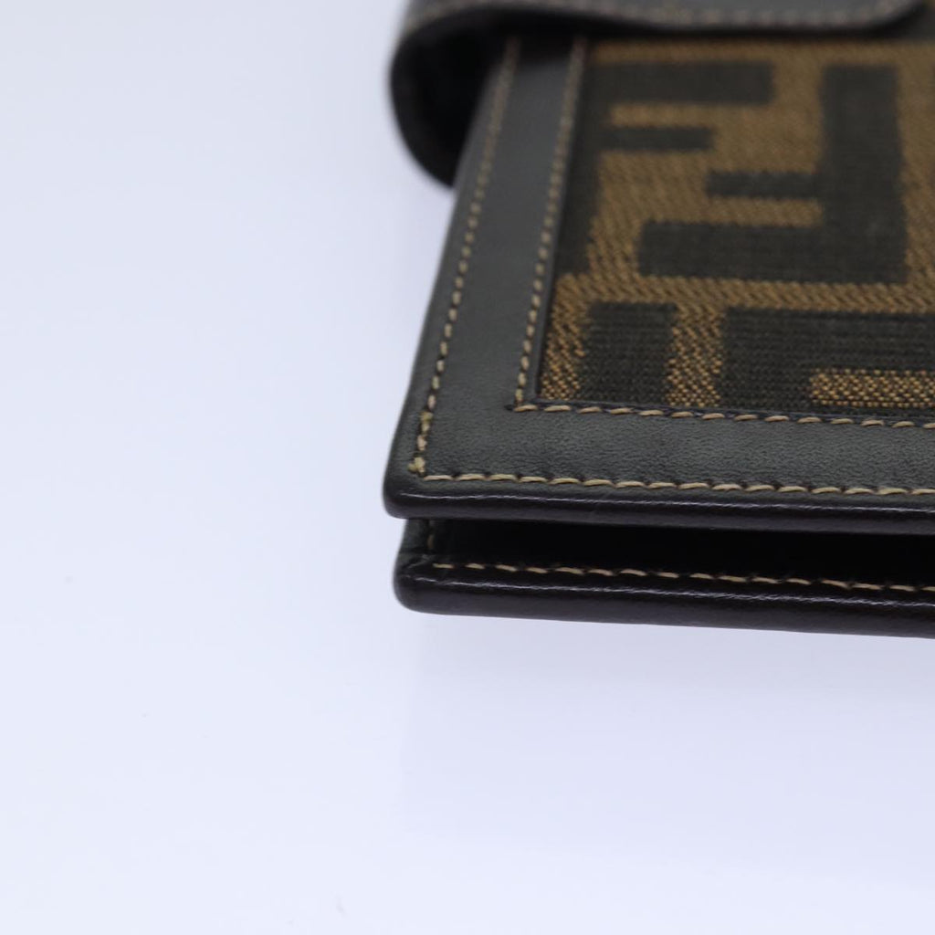 FENDI Zucca Canvas Day Planner Cover Brown Black goldac3226