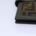 FENDI Zucca Canvas Day Planner Cover Brown Black goldac3226