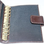 FENDI Zucca Canvas Day Planner Cover Brown Black goldac3226