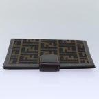 FENDI Zucca Canvas Day Planner Cover Brown Black goldac3226