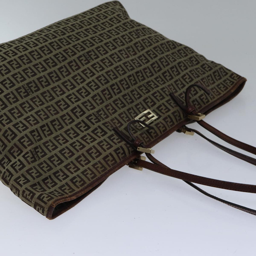 FENDI Zucchino Canvas Tote Bag Beigeac3257