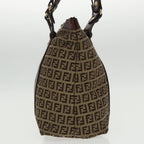 FENDI Zucchino Canvas Tote Bag Beige Goldac3304