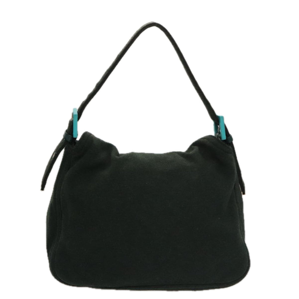 FENDI Mamma Baguette Shoulder Bag Cotton Khakiac3447