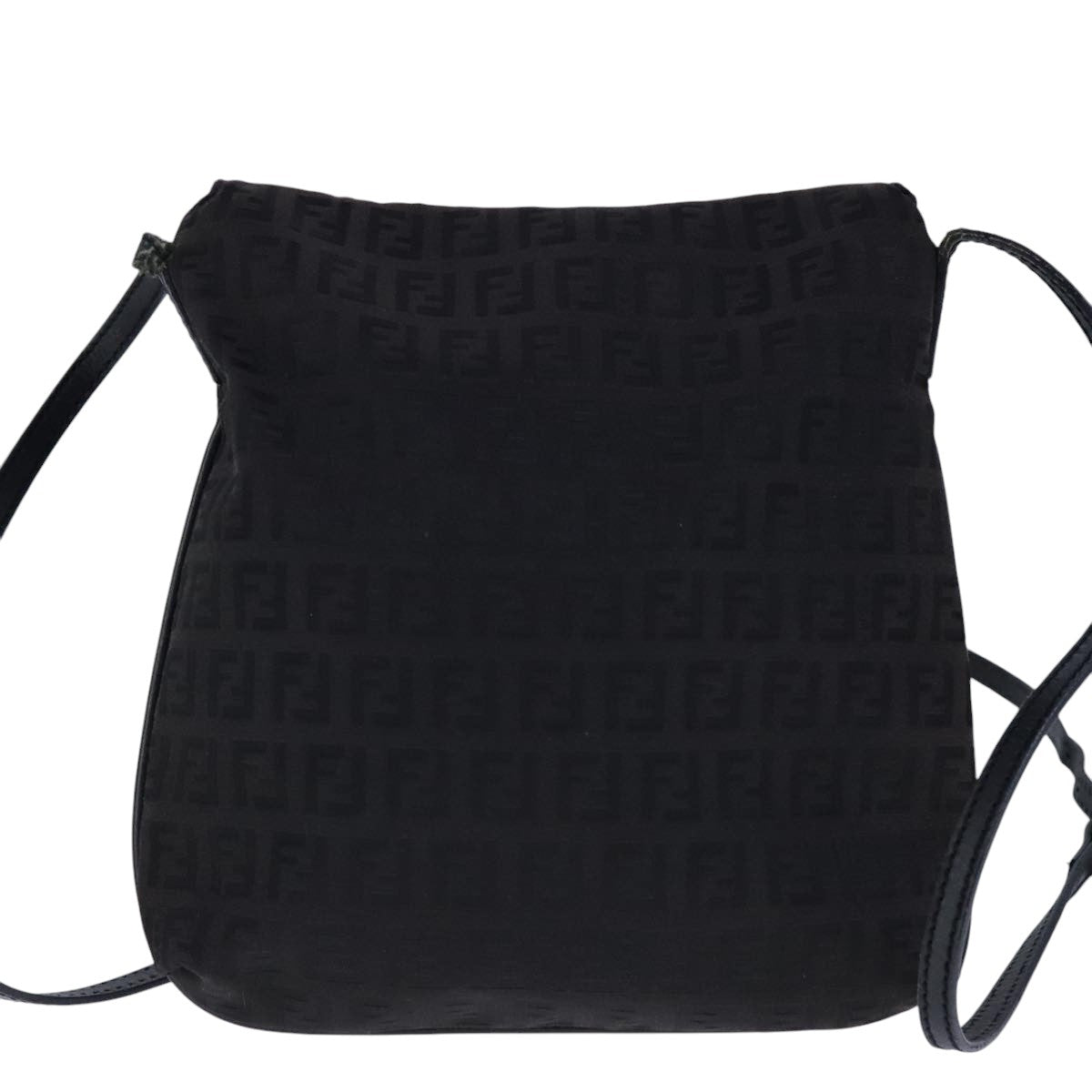 FENDI Zucchino Canvas Mamma Baguette Shoulder Bag Brownac3448