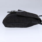 FENDI Zucchino Canvas Mamma Baguette Shoulder Bag Brownac3448
