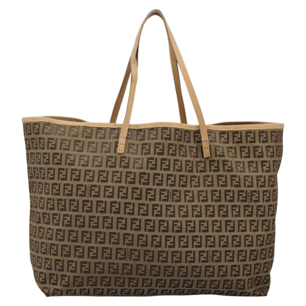 FENDI Zucchino Canvas Tote Bag Beigeac3574