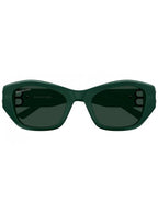 Balenciaga Sunglasses BB0311SK 004 SHINY SOLID DARK GREEN
