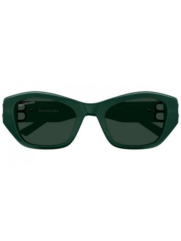 Balenciaga Sunglasses BB0311SK 004 SHINY SOLID DARK GREEN