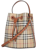 Burberry Vintage Check Bucket Bag Beige