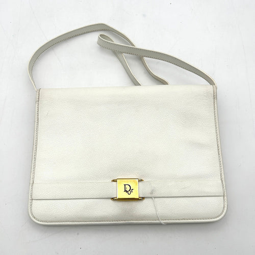 Leather crossbody bag Dior White in Leather di6612cc