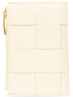 Bottega Veneta Women's Card Wallet Medium Cassette Bi Fold Zip Wallet 750262VCQC17117