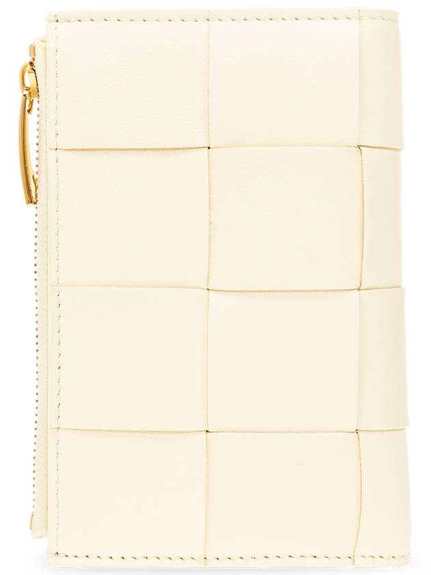 Bottega Veneta Women's Card Wallet Medium Cassette Bi Fold Zip Wallet 750262VCQC17117