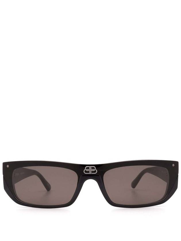Balenciaga Eyewear BB Logo Flat Sunglasses Black