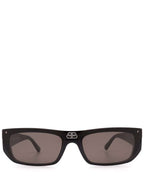 Balenciaga Eyewear BB Logo Flat Sunglasses Black