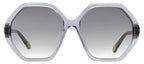 Chloe Women's Esther Sunglasses CH0008SA 003 Transparent Gray 58mm
