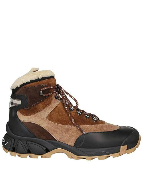Burberry Burberry Men's Tor Shearling-Lined Suede Hiking Boots, Brand Size 40 ( US Size 7 )